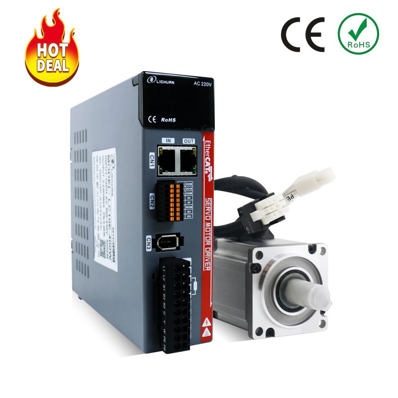 Ethercat AC серво мотор 400W 3000rpm 1.27nm A Комплект